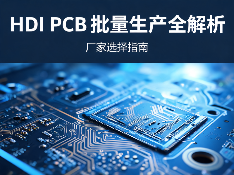HDI PCB 批量生产全解析与厂家选择指南
