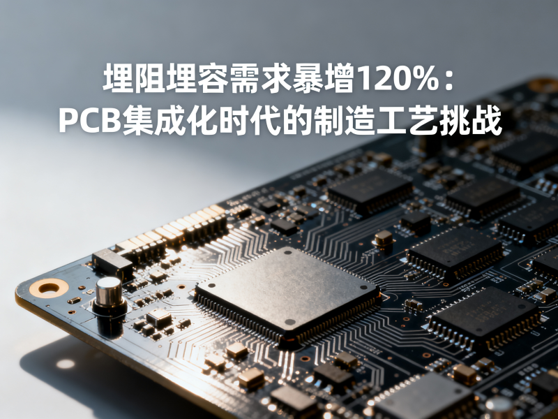 埋阻埋容需求暴增120%：PCB集成化时代的制造工艺挑战