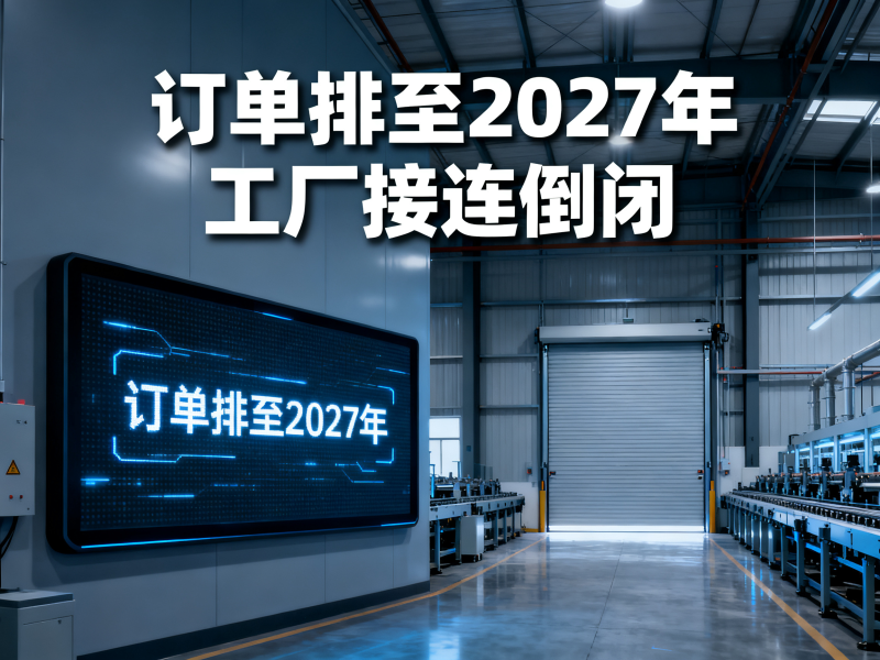 一边订单排到2027年，一边工厂接连倒闭——K型分化极端化