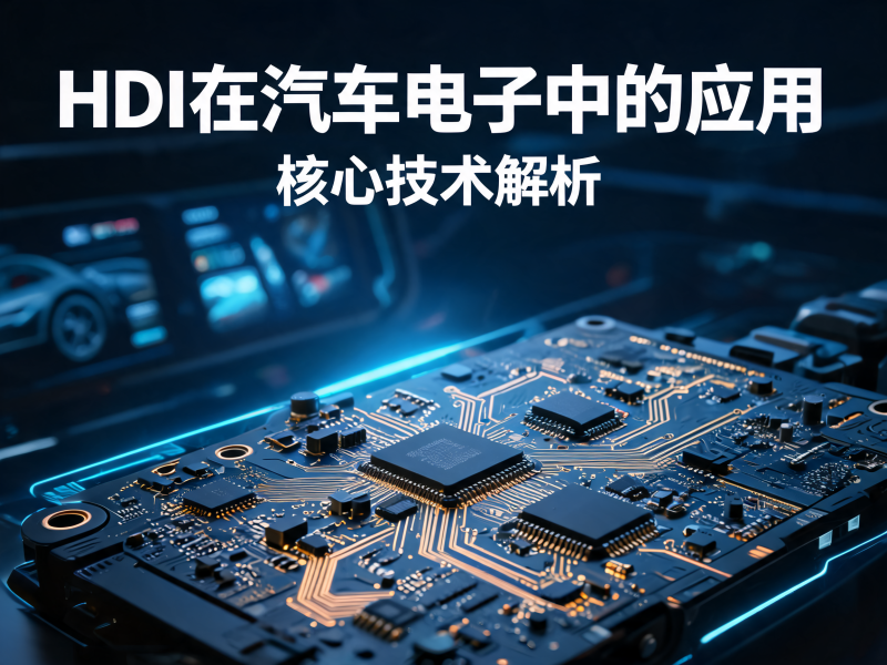HDI 在汽车电子中的应用与核心技术解析：智能座舱、ADAS 与电驱系统的 PCB 技术升级