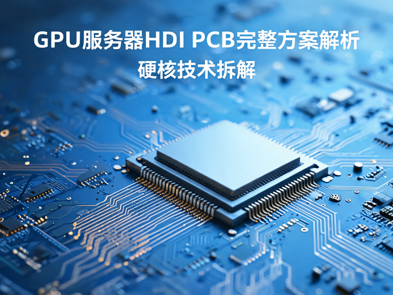 GPU 服务器 HDI PCB 完整方案解析：从设计选型到制造落地的全流程指南