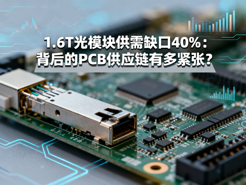 1.6T光模块供需缺口40%：背后的PCB供应链有多紧张？