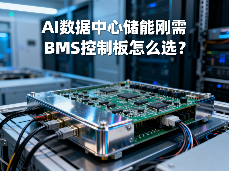 AI数据中心储能成刚需，BMS控制板怎么选？