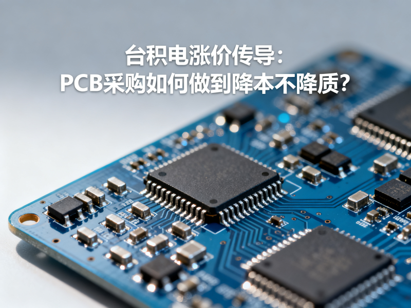台积电涨价传导：PCB采购如何做到降本不降质？