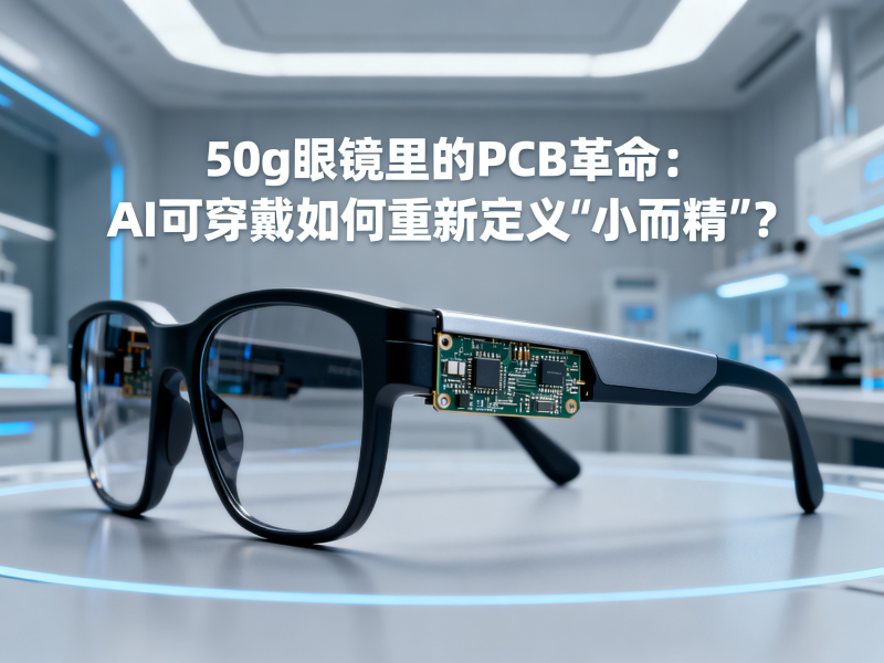 50g眼镜里的PCB革命：AI可穿戴如何重新定义