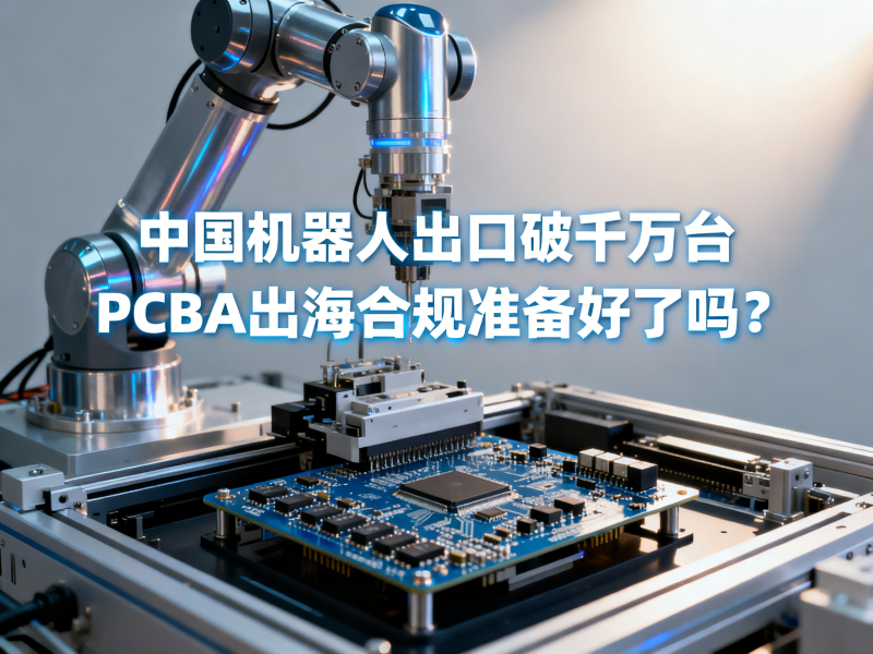 中国机器人出口破千万台，PCBA出海合规准备好了吗？