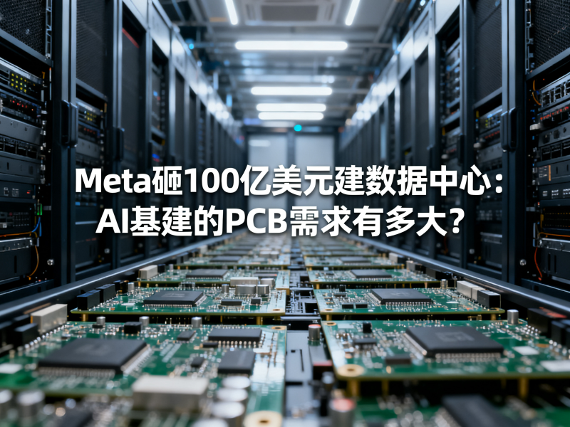 Meta砸100亿美元建数据中心：AI基建的PCB需求有多大？