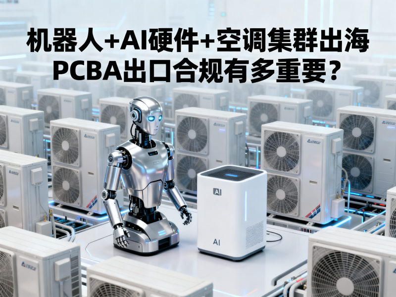 机器人+AI硬件+空调集群出海——PCBA出口合规有多重要？