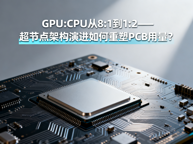 GPU:CPU从8:1到1:2——超节点架构演进如何重塑PCB用量？