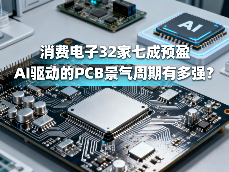 消费电子32家七成预盈：AI驱动的PCB景气周期有多强？