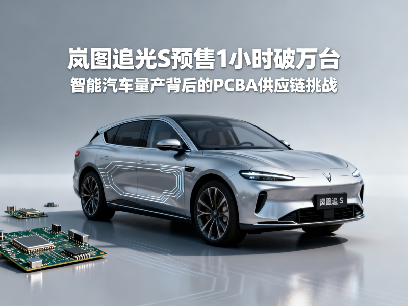 岚图追光S预售1小时破万台，智能汽车量产背后的PCBA供应链挑战