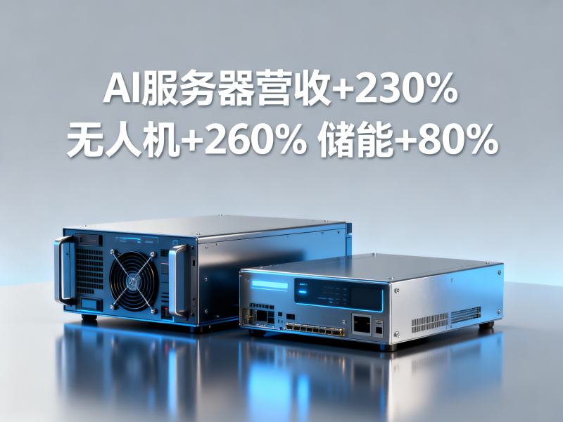 AI服务器营收+230%、无人机+260%、储能+80%——三条PCB需求主线的放量信号