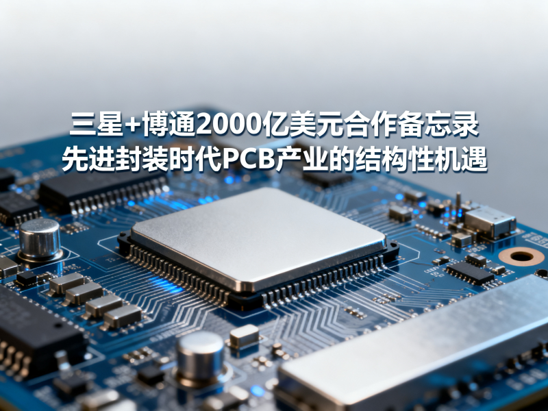 三星+博通2000亿美元合作备忘录——先进封装时代PCB产业的结构性机遇
