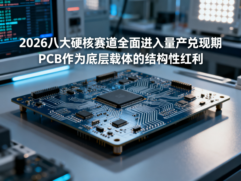 2026八大硬核赛道全面进入量产兑现期——PCB作为底层载体的结构性红利