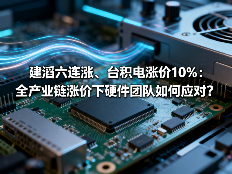 建滔六连涨、台积电涨价10%：全产业链涨价下硬件团队如何应对？