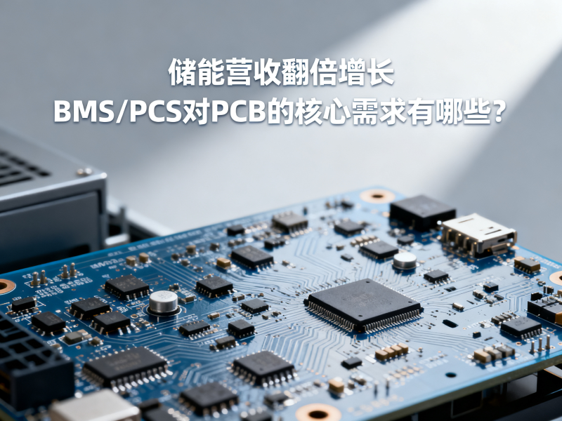 储能营收翻倍增长，BMS/PCS对PCB的核心需求有哪些？