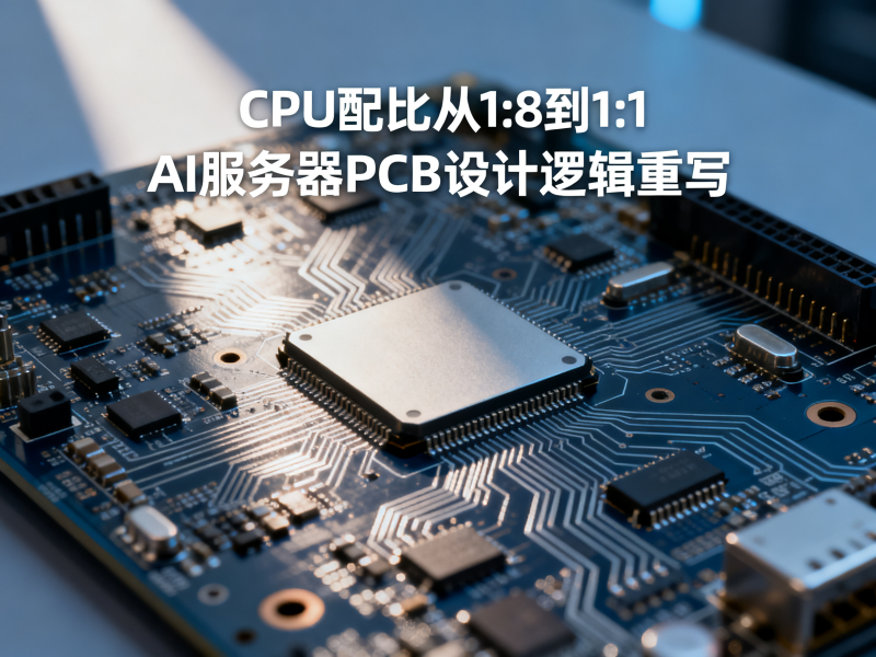 CPU配比从1:8到1:1：AI服务器PCB设计逻辑正在被重写