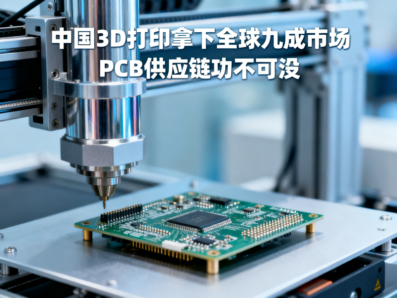 中国3D打印拿下全球九成市场，PCB供应链功不可没