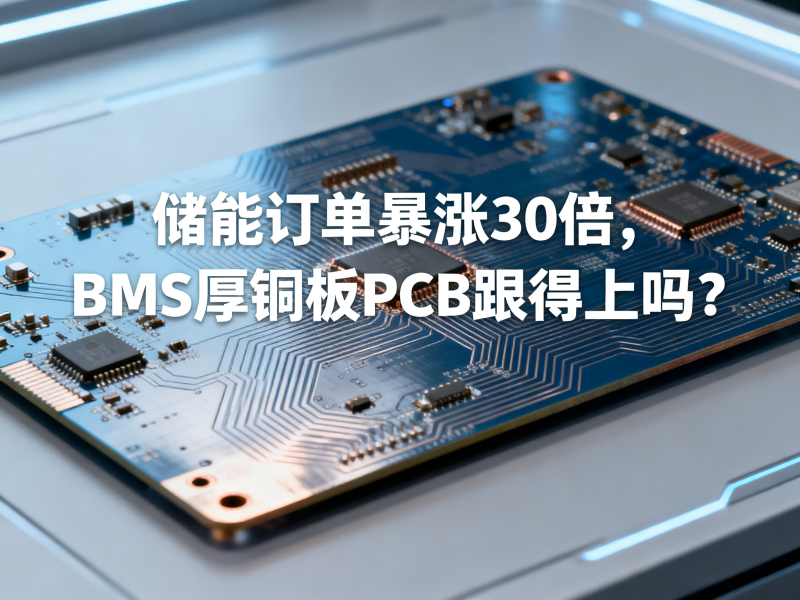 储能订单暴涨30倍，BMS厚铜板PCB跟得上吗？
