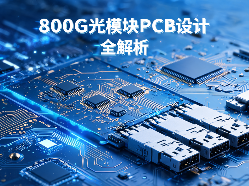 800G 光模块 PCB 设计要求全解析：高速电路材料、层叠结构与制造工艺指南