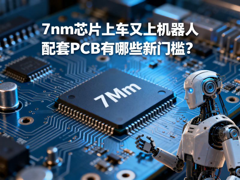 7nm芯片上车又上机器人，配套PCB有哪些新门槛？