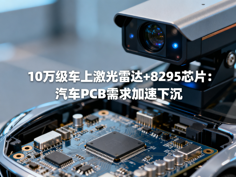 10万级车上激光雷达+8295芯片：汽车PCB需求加速下沉