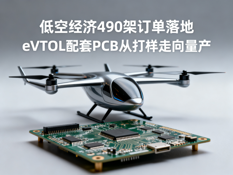 低空经济490架订单落地：eVTOL配套PCB从打样走向量产