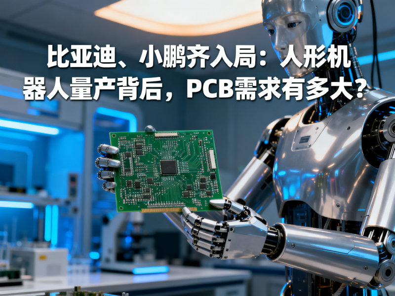 比亚迪、小鹏齐入局：人形机器人量产背后，PCB需求有多大？