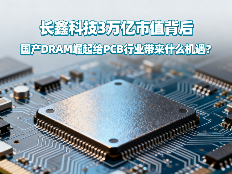 长鑫科技3万亿市值背后：国产DRAM崛起给PCB行业带来什么机遇？