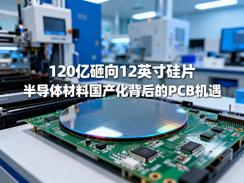 120亿砸向12英寸硅片：半导体材料国产化背后的PCB机遇