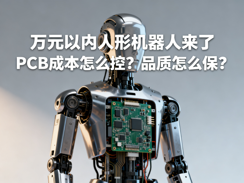 万元以内人形机器人来了：PCB成本怎么控？品质怎么保？