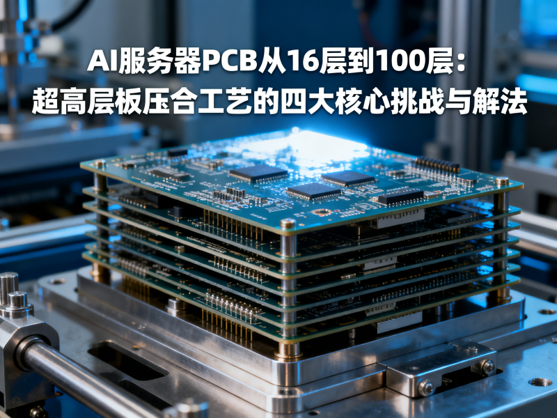 AI服务器PCB从16层到100层：超高层板压合工艺的四大核心挑战与解法