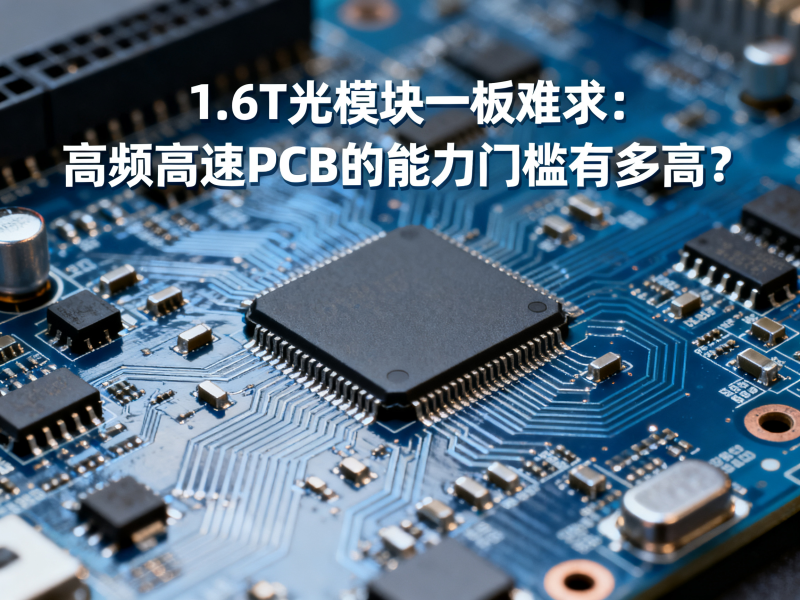 1.6T光模块一板难求：高频高速PCB的能力门槛有多高？