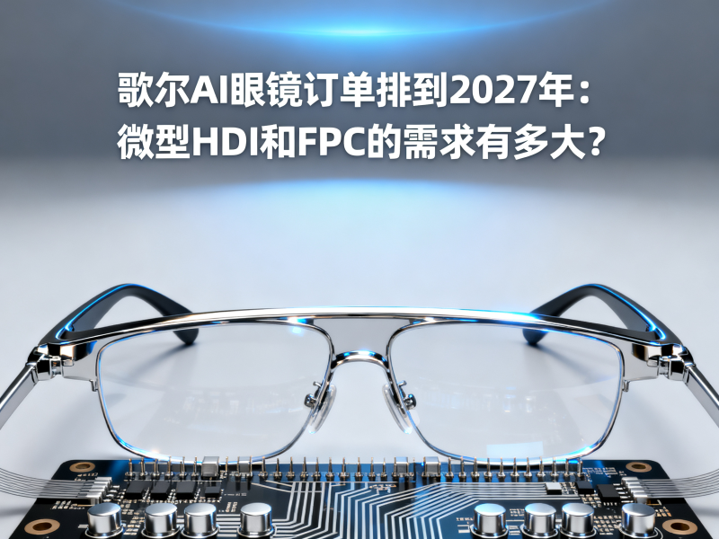歌尔AI眼镜订单排到2027年：微型HDI和FPC的需求有多大？
