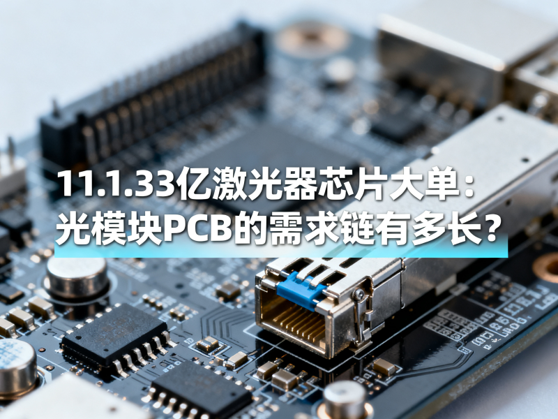 11.33亿激光器芯片大单：光模块PCB的需求链有多长？