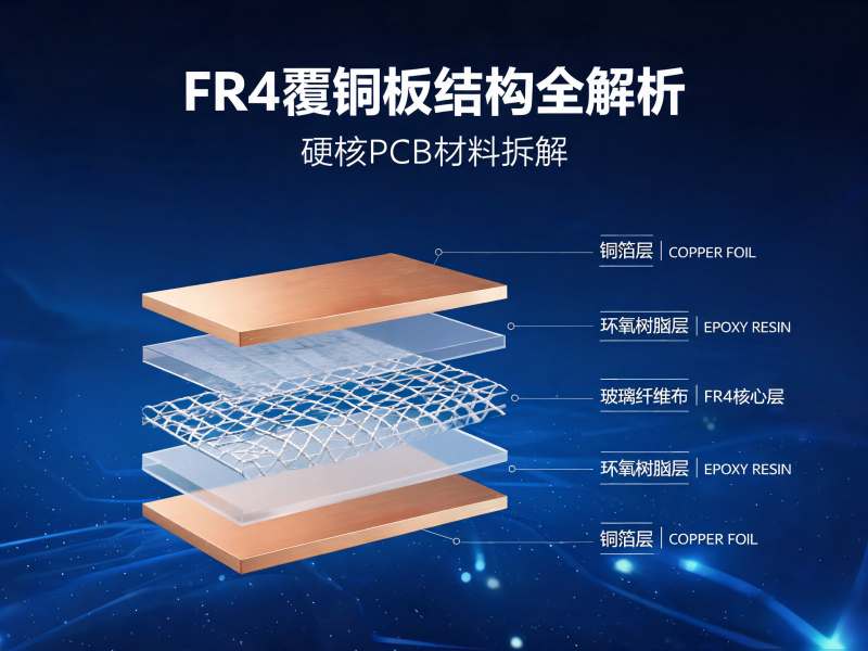 FR4 覆铜板结构全解析：从材料构成到 PCB 性能影响的深度解读