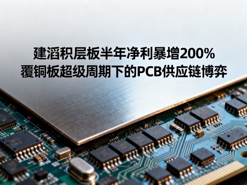 建滔积层板半年净利暴增200%：覆铜板超级周期下的PCB供应链博弈