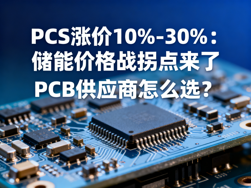 PCS涨价10%-30%：储能价格战拐点来了，PCB供应商怎么选？