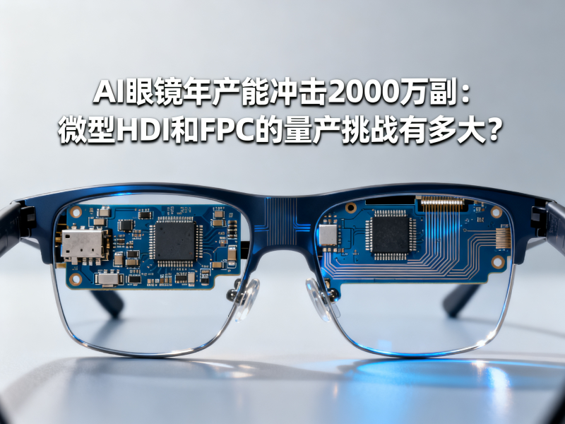 AI眼镜年产能冲击2000万副：微型HDI和FPC的量产挑战有多大？