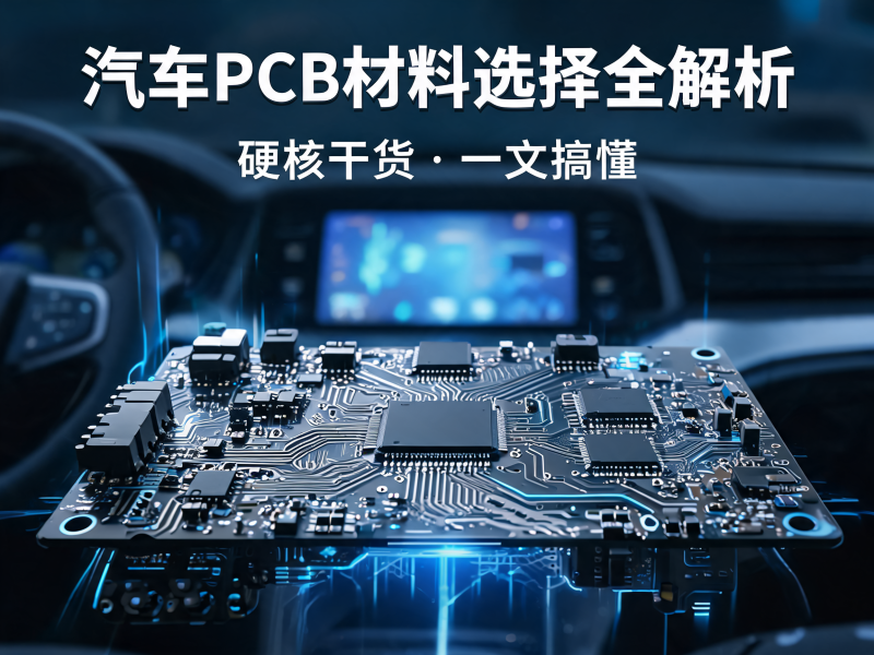 汽车 PCB 材料选择全解析：从动力系统到智能座舱的材料选型指南