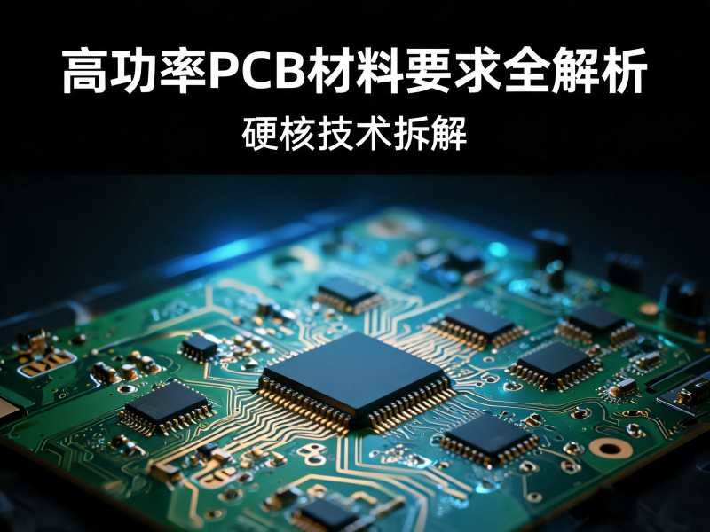 高功率 PCB 材料要求全解析：导热性能、耐压等级与可靠性选型指南