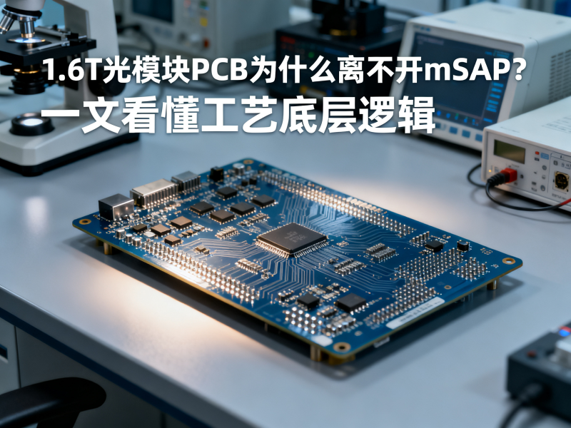 1.6T光模块PCB为什么离不开mSAP？一文看懂工艺底层逻辑