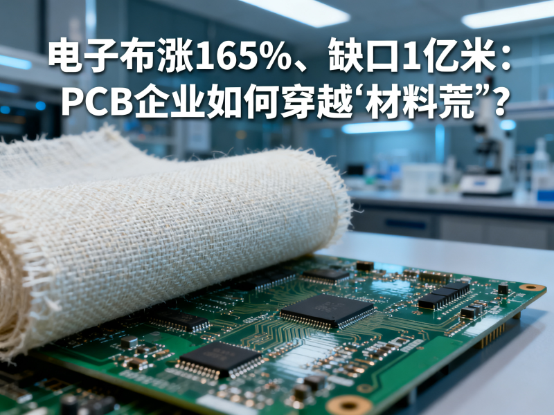 电子布涨165%、缺口1亿米：PCB企业如何穿越