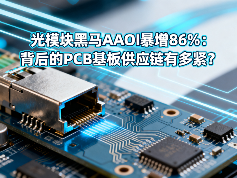 光模块黑马AAOI暴增86%：背后的PCB基板供应链有多紧？