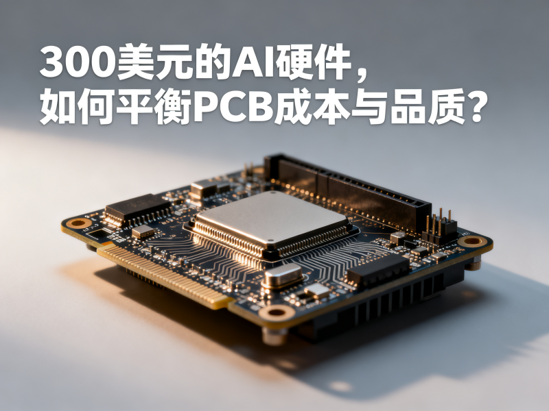 300美元的AI硬件，如何平衡PCB成本与品质？