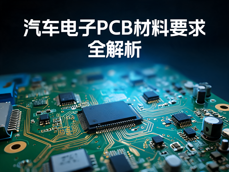 汽车电子 PCB 材料要求全解析：从可靠性到高频高速的选型指南