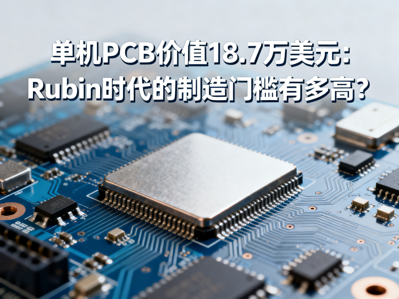 单机PCB价值18.7万美元：Rubin时代的制造门槛有多高？