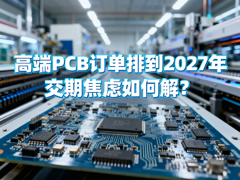 高端PCB订单排到2027年：交期焦虑如何解？