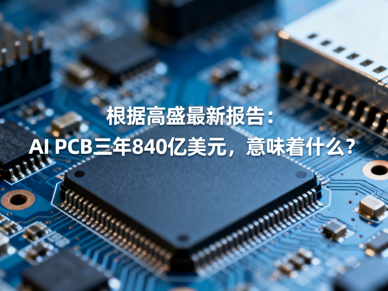 高盛最新报告：AI PCB三年840亿美元，意味着什么？