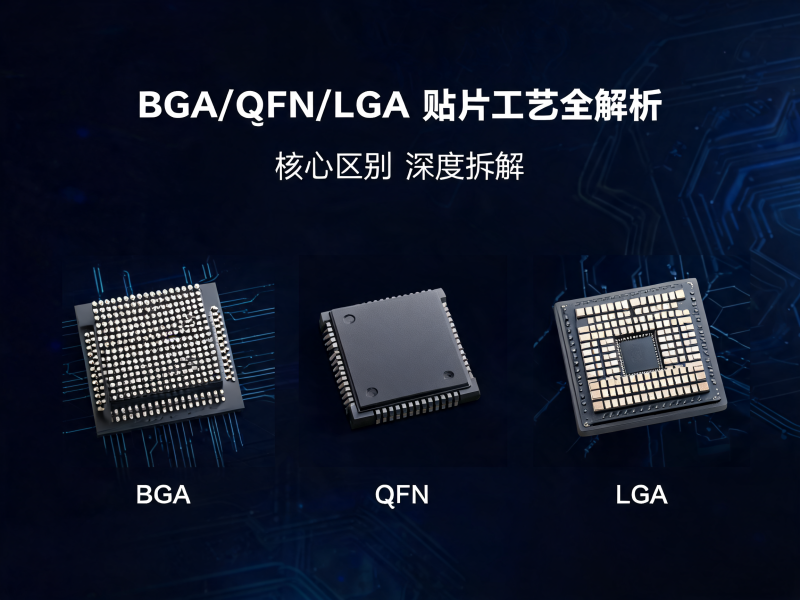 BGA/QFN/LGA 贴片工艺区别全解析：封装特性、焊接难点与制程控制对比